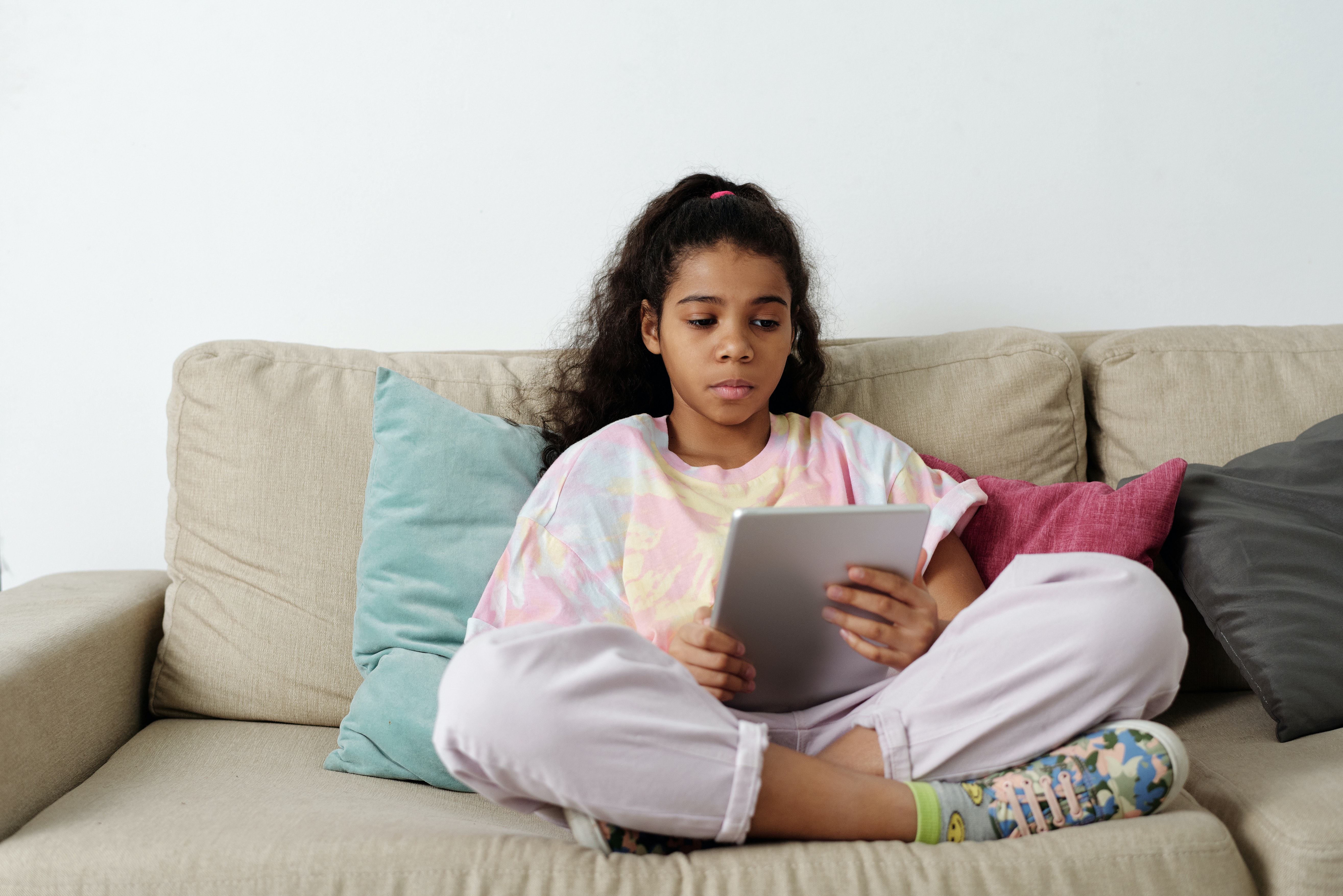 Teenage girl reflecting during therapy session